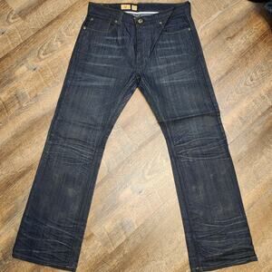 Tre Vero III Three Truths Jeans Mens 36x30 Black Wash Denim Straight